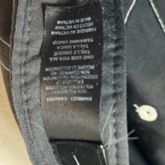 Black w/White Trim Logo NIKEGOLF Cap Hat Adjustable - Picture 6 of 11